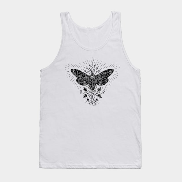 Butterfly Blackhead Tank Top by EvgeniiZhdanov